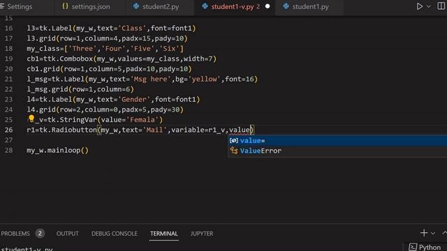Tkinter GUI to collect user inputs with Photo to store in student Database table with Blob column смотреть онлайн