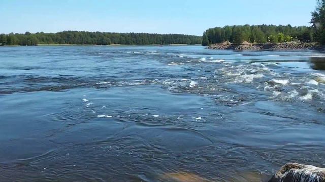 Перекат "Шлюз Гремучий" Карельский перешеек Ленинградская область. смотреть онлайн
