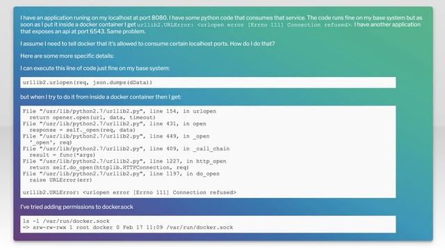 making requests to localhost from inside docker container смотреть онлайн