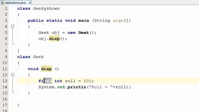 114. Final with Local Variable in Java Programming (Hindi) смотреть онлайн