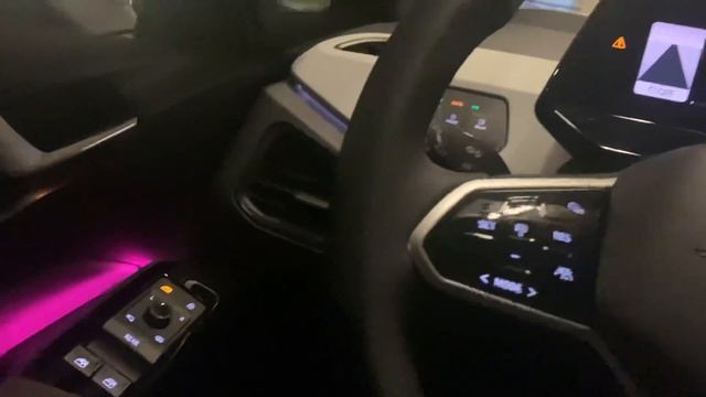 Ambiant lighting NEW Volkswagen ID3 in 4K 2020 multimedia inside detail & walk around смотреть онлайн