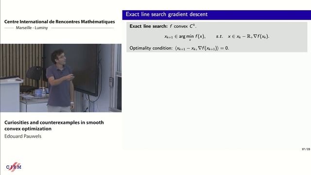 Edouard Pauwels: Curiosities and counterexamples in smooth convex optimization смотреть онлайн