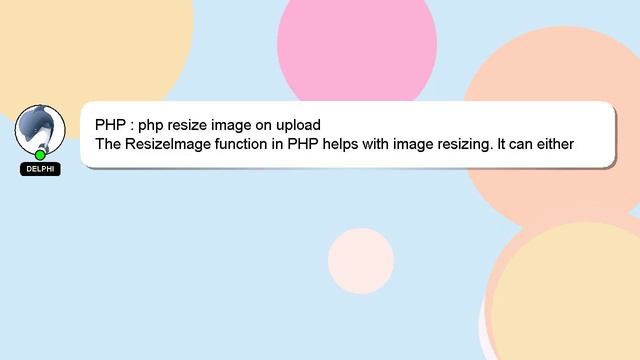 PHP : php resize image on upload смотреть онлайн