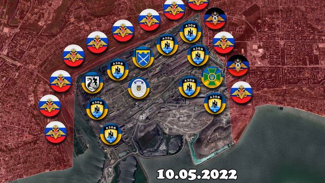 Defense of AZOVSTAL on the map, encirclement and surrender смотреть онлайн