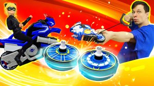 Супер Кот против Феди Капуки Кануки. МОТОФАЙТЕРЫ - Битва. Мотоциклы и машинки для мальчиков