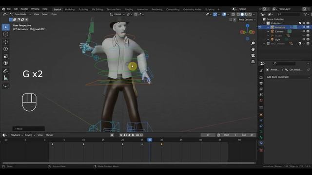 BLENDER 3.6 Пробую анимацию кнута смотреть онлайн