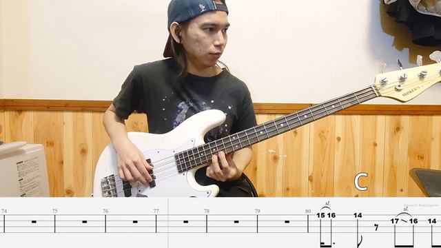Vaundy - 怪獣の花唄 - replica - Bass Cover 弾いてみた TAB смотреть онлайн