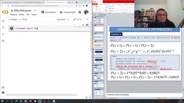 Projeto Estatística para todos - Trilha de Python - Semana 08 - Aula 03: Distrib. Binomial смотреть онлайн