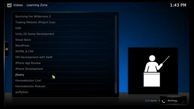 XBMC Learning Zone Add On смотреть онлайн