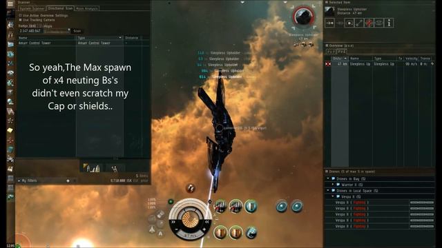 EvE Online C4 Wormhole Frontier Barracks Solo In A Vargur