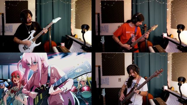 Bocchi the Rock! - Ano bando (Full Guitar & Bass cover) / Kessoku Band - あのバンド смотреть онлайн