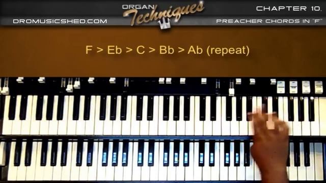 Organ Preacher Chords in F (Organ Techniques) How to play Gospel Organ Tutorial смотреть онлайн
