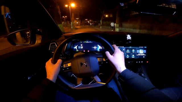 DS 7 2023 (Facelift) - night POV test drive (PURE DRIVING) 225 HP Plug-in Hybrid смотреть онлайн