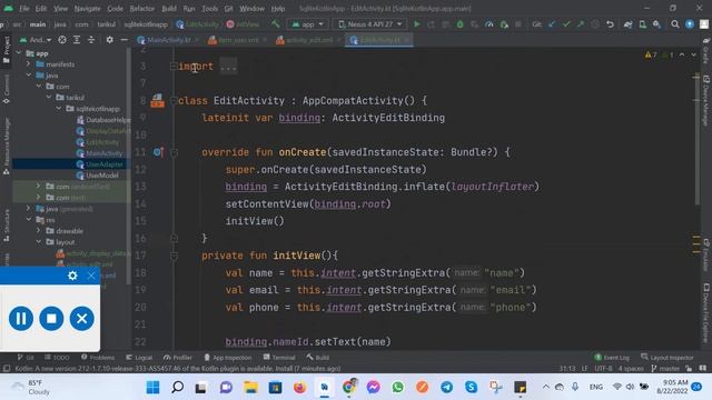 Android Kotlin SQLite Database | update and display data in RecyclerView #sqlite #database смотреть онлайн