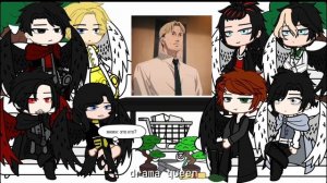 реакция персонажей «Секрет Небес 2» на Вики как Макима || перезалив