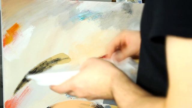 Абстрактная картина / Акриловые краски / Текстурная паста смотреть онлайн