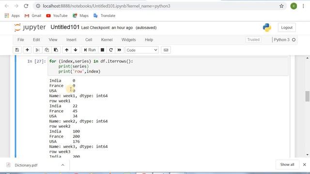 Iteration over a dataframe in python смотреть онлайн