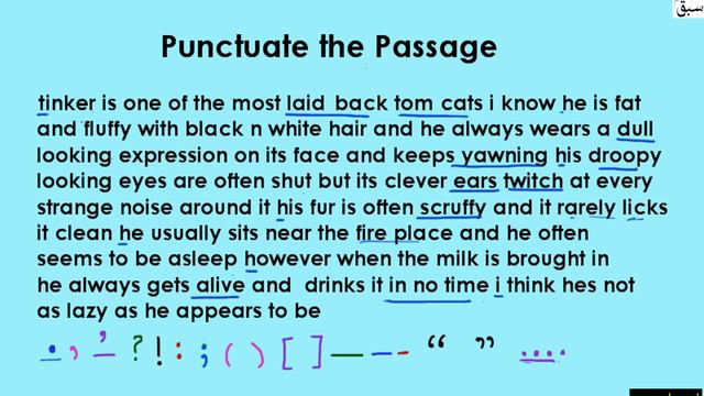Punctuating a Passage Part-1, English Lecture | Sabaq.pk смотреть онлайн