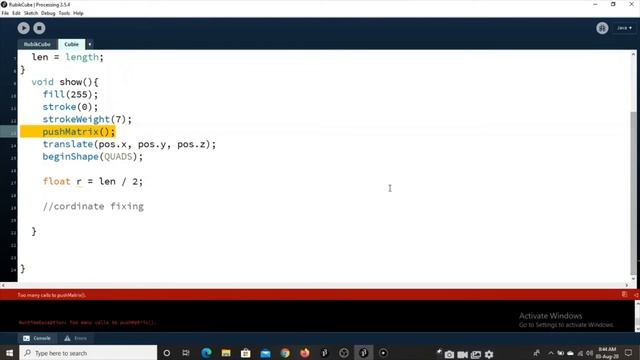 How to solve a Rubik's Cube in Java Processing |RUBIK'S CUBE 3*3 coding tutorials | Part 1 смотреть онлайн