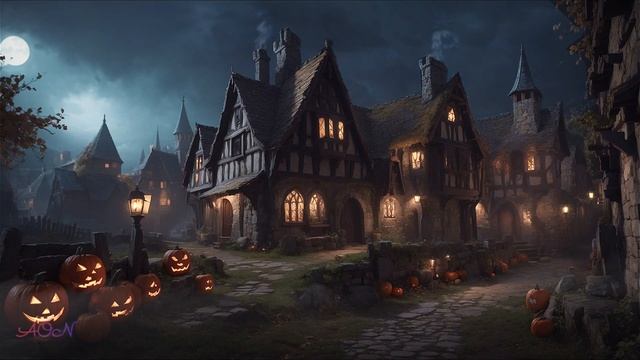 ? Halloween Ambience Haunted Village | Spooky Halloween Music ?? Halloween Background Music 2023