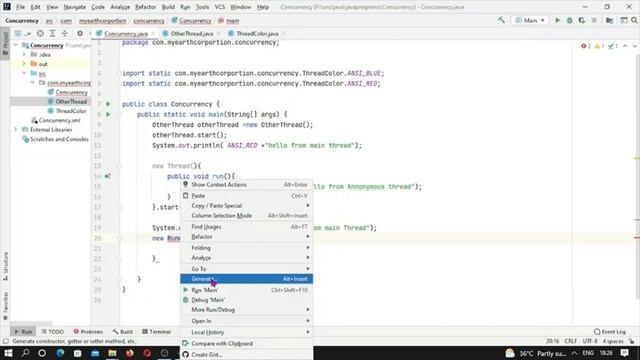 Concurrency ......Threads and Runnable Interface смотреть онлайн