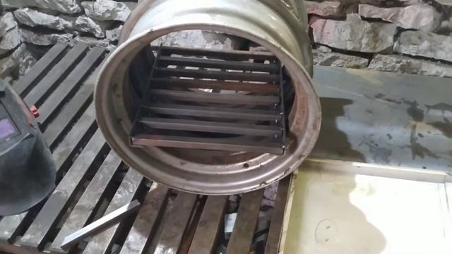 Печь из автомобильных дисков своими руками смотреть онлайн