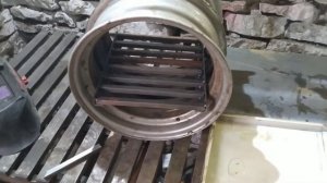 Печь из автомобильных дисков своими руками