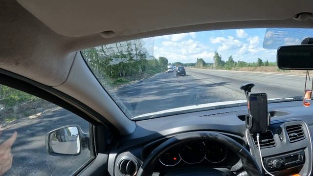 Трасса Владимир-Иваново в режиме реального водителя! Масштабные ремонты дорог,движение по трассе! смотреть онлайн