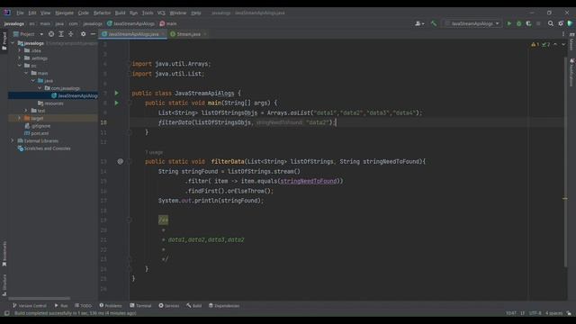 Filter data using stream api in java смотреть онлайн