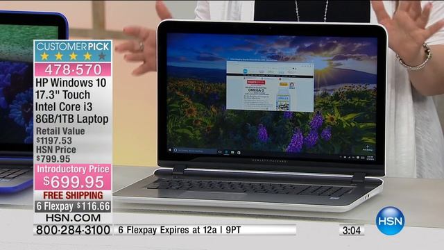 HP 17.3" Touch Core i3 6th Gen. 8GB/1TB Win 10 Laptop смотреть онлайн