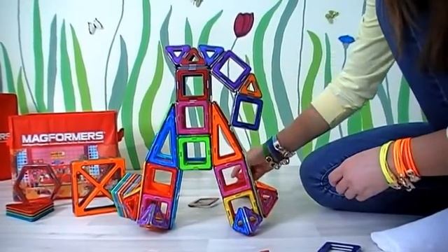 Магформерс магнитный конструктор Magformers Строим Робота!!! смотреть онлайн