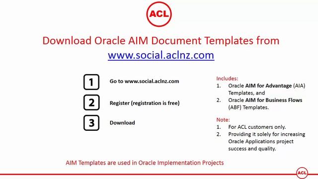 Download Oracle AIM Document Templates - includes both AIA and ABF Methodology Templates смотреть онлайн