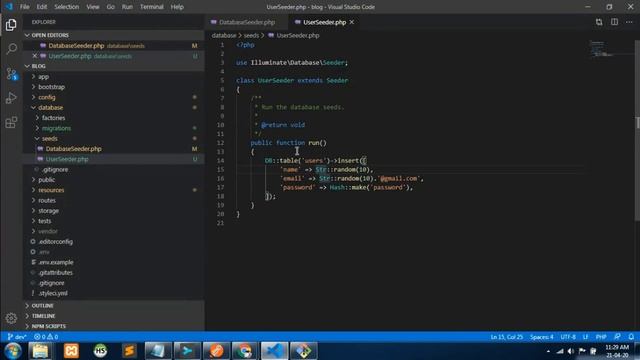 Laravel 8 Database: Seeding in Tamil смотреть онлайн