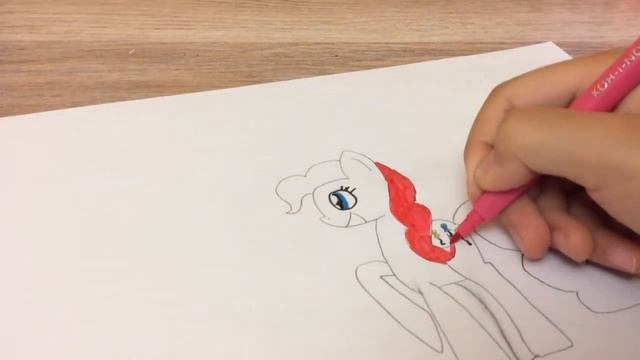 Как нарисовать пони Пинки Пай смотреть онлайн