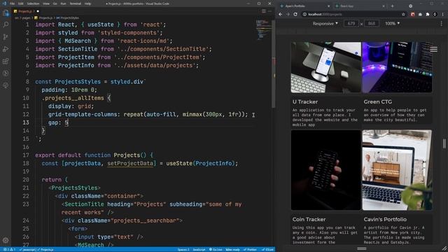 #09 Complete React Portfolio Website Project | Projects Page смотреть онлайн