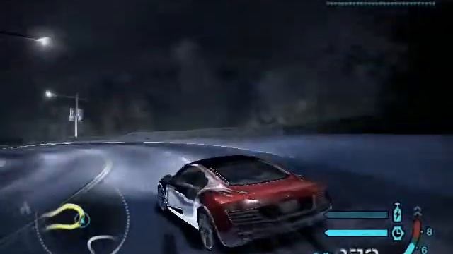 NFS Carbon: Audi R8 Le Mans Quattro checkpoint race. смотреть онлайн