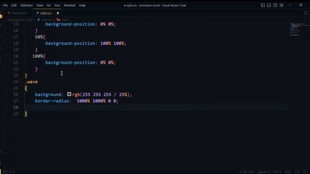 background wave effects || background color gradient || background gradient color css смотреть онлайн