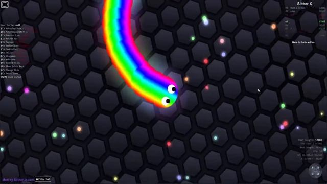 NEW WORLD RECORD Hunting Giant Snake! Slither.io Biggest Rainbow Snake Ever ( Slither.io Gameplay ) смотреть онлайн
