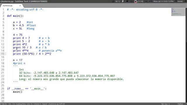 Programando con Python: 9.- Manejo de números 1 смотреть онлайн