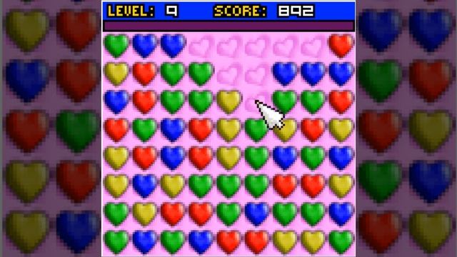 Matching Hearts JAVA GAME (Big Blue Bubble 2004) [128x128] смотреть онлайн