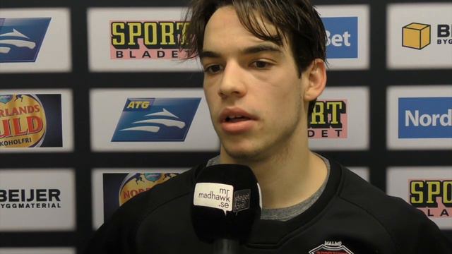 MrMadhawk.se Lukas Haudum efter Malmö-HV71 2016-11-29 смотреть онлайн
