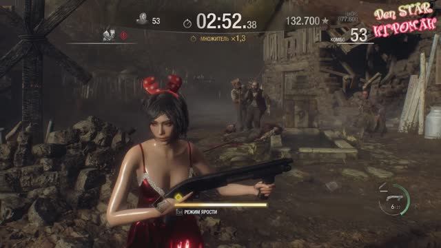 Resident Evil 4 (2023) Рождественская Ада Вонг - Режим Наёмники (150 комбо) смотреть онлайн