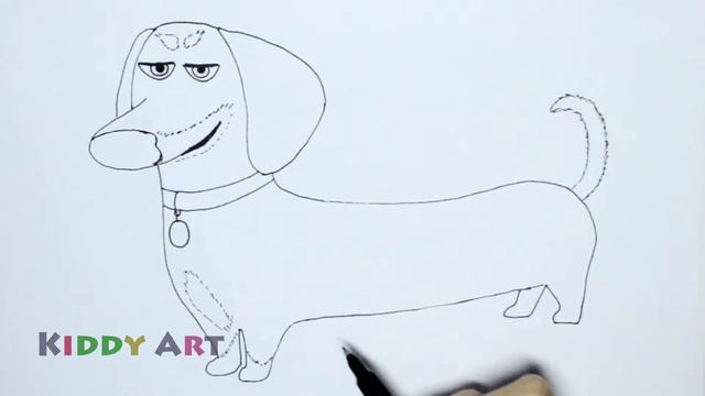 How To Draw Buddy From Secret Life Of Pets / Рисуем Бадди (Тайная жизнь домашних животных) смотреть онлайн