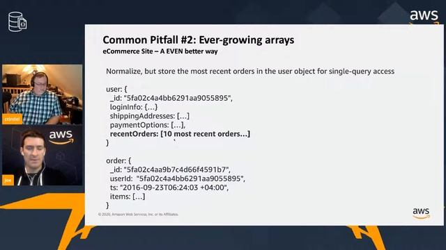 DocumentDB From The Dining Table | Episode 3 | Denormalizing Properly | Avoiding Large Arrays смотреть онлайн