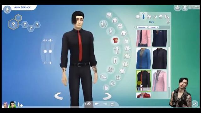 Creating Andy Biersack in the sims 4 смотреть онлайн