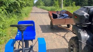 В дальний путь на Мотоблоке НЕВА.#мотоблок #мотоблокнева #моехобби