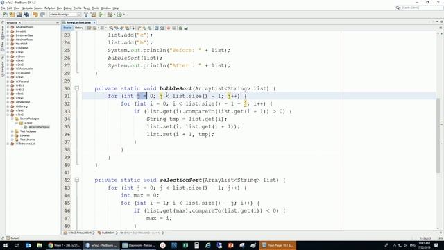 393 cs231-202 w7 exercise 2 part 2/2 Bubble sort with ArrayList смотреть онлайн