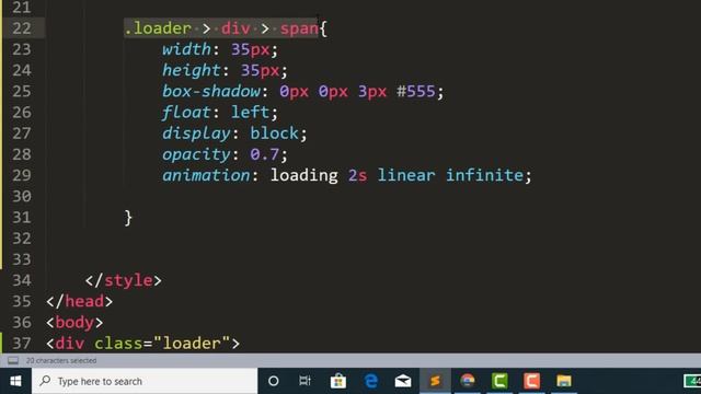 Loading Animation Using html and css смотреть онлайн