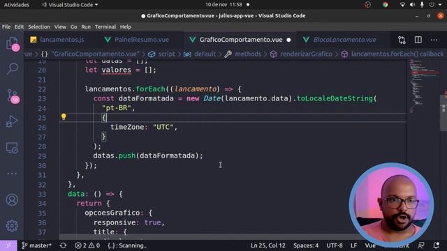 Julius App com Vue - Criando o gráfico de comportamento de renda (parte 12) смотреть онлайн