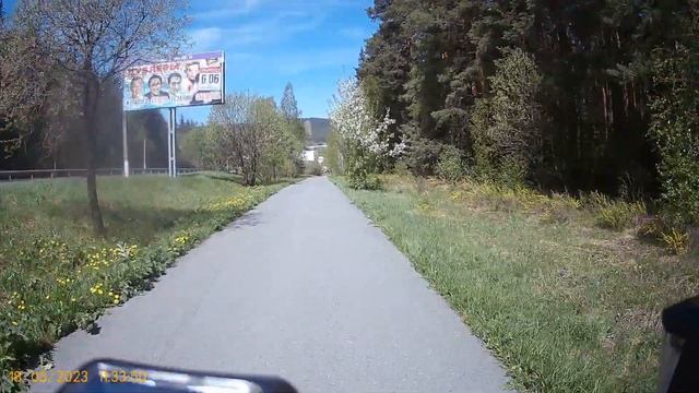 Видео за 18.05.2023 года еду в сторону Гагарина вид передней камеры